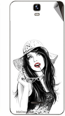MiiCreations MMXA190-MS-00238 Micromax Canvas HD Plus A190 Mobile Skin(White)