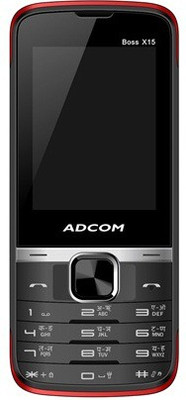 Adcom X15 (Boss) Dual Sim Mobile-Black & Red(Black, Red)