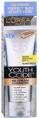 Roomidea Youth Code BB Cream Illuminator SPF 15, Medium 2.5 ( ) by(75 ml)