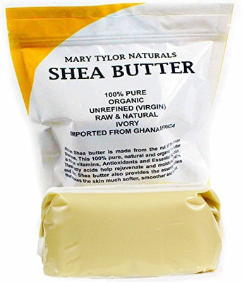 Mary Tylor Naturals Shea Butter 1 lb (16 Oz) Raw Unrefined Ivory Grade A. Premium Quality Amazing Skin Nourishment, Great For DIY Body Butters Lip Balms Lotions Acne Eczema & Stretch Marks By Mary Tylor Naturals(295 g)