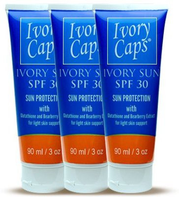 Ivory Caps 3 Pack - Skin Lightening Suncreen Spf 30 - With Lightening Elements(90 ml)
Ivory Caps 3 Pack - Skin Lightening Suncreen Spf 30 - With Lightening Elements(90 ml)