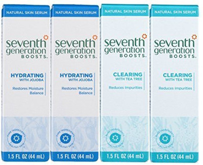 Seventh Generation Boost - Clearing Skin Serum, & Hydrating Skin Serum, 4 Pack Bundle(44 ml)
Seventh Generation Boost - Clearing Skin Serum, & Hydrating Skin Serum, 4 Pack Bundle(44 ml)