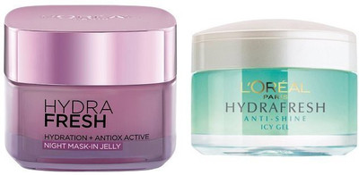L'Oreal Hydrafresh Anti-Shine & Antiox Active Night Mask(100 ml)