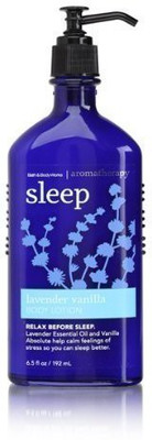 Bath & Body Works and Body Works Aromatherapy Body Lotion Lavender Vanilla(192.205 ml)
Bath & Body Works and Body Works Aromatherapy Body Lotion Lavender Vanilla(192.205 ml)