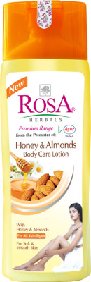 Rosa Herbals Honey & Almonds Body Care Lotion(500 ml)