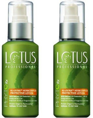 Lotus Professional Phytorx Rejuvina Herbcomplex Protective Lotion Pack Of 2(200 ml)
Lotus Professional Phytorx Rejuvina Herbcomplex Protective Lotion Pack Of 2(200 ml)