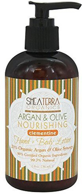 Shea Terra Organics Argan & Olive Nourishing Hand + Body Lotion Clementine(236 ml)
Shea Terra Organics Argan & Olive Nourishing Hand + Body Lotion Clementine(236 ml)