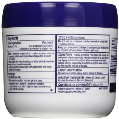Aquaphor Baby Healing Ointment, Diaper Rash and Dry Skin Protectant(420 ml)