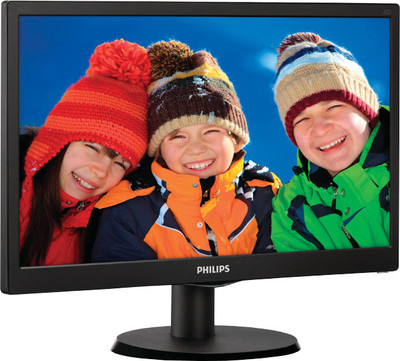 Philips 163V5LSB23/94 15.6 inch LED Backlit LCD Monitor(V-line), Black