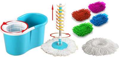 Everything Imported EasyLife Magic Twin Bucket Super Spin with 2 Mopheads and 4 Gloves Mop Set
Everything Imported EasyLife Magic Twin Bucket Super Spin with 2 Mopheads and 4 Gloves Mop Set