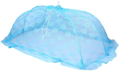 Baby Grow Nylon Infants Floral Design Small Mosquito Net(Blue)