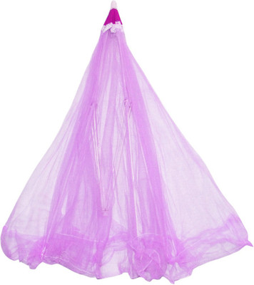 Golddust Nylon Kids Cribs Mosquito Net(Purple)