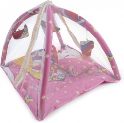 Chhote Janab Nylon Infants BABY SPREAD WITH Mosquito Net(Pink)