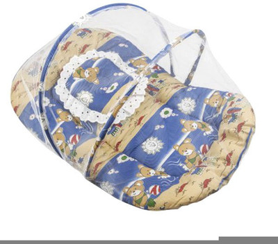 Baby Basics Infants Printed Bedding Mosquito Net(Blue)