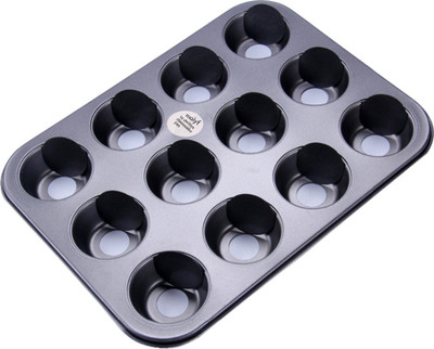 molyf 12 - Cup Cupcake/Muffin Mould(Pack of 1)