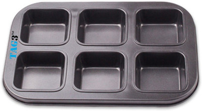 TAG3 (TM) Square Pan Baking Bun Tray Mold Nonstick 6 - Cup Cupcake/Muffin Mould(Pack of 1)
TAG3 (TM) Square Pan Baking Bun Tray Mold Nonstick 6 - Cup Cupcake/Muffin Mould(Pack of 1)