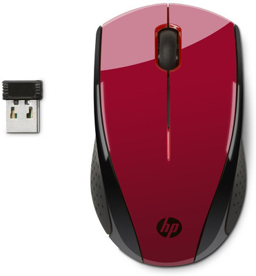 HP X3000 Wireless Optical Mouse(USB, Red, Black)
