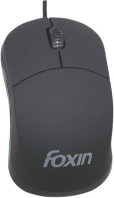Foxin FOM2015 Wired Optical Mouse(USB, Black)