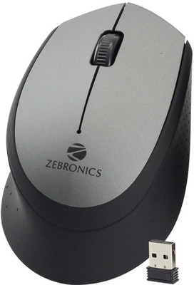 Zebronics Swing Grey Wireless Optical Mouse(USB, Grey)