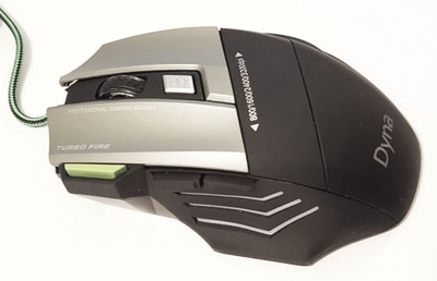 Dyna Smart Plus 3200dpi Wired Optical Gaming Mouse(USB, Black)