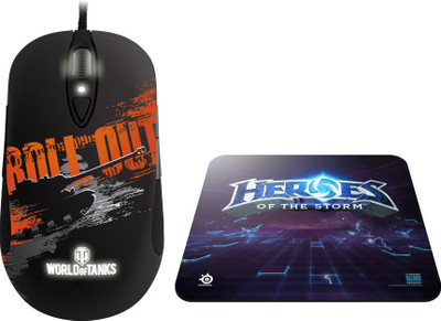 Steel Series Sensei World of Tanks Mouse with QcK Heroes of the Storm Mousepad Wired Laser Gaming Mouse(USB, Black)
Steel Series Sensei World of Tanks Mouse with QcK Heroes of the Storm Mousepad Wired Laser Gaming Mouse(USB, Black)