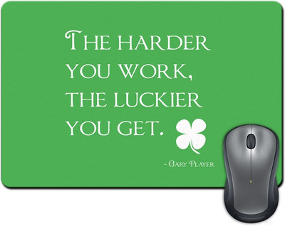 ShopMantra The Harder You Work, The Luckier You Get by Gary Player Mousepad(Multicolor)
ShopMantra The Harder You Work, The Luckier You Get by Gary Player Mousepad(Multicolor)