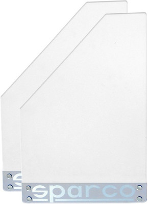 AutoKraftZ Cars Rear Mud Guard For Tata Nano(White)