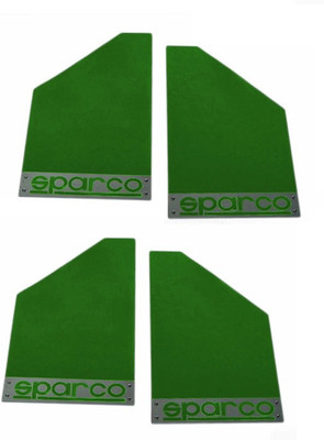 Sparco Cars Front Mud Guard For Honda Brio(Green)