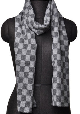 Aepl Checkered Women's Muffler, Black;grey