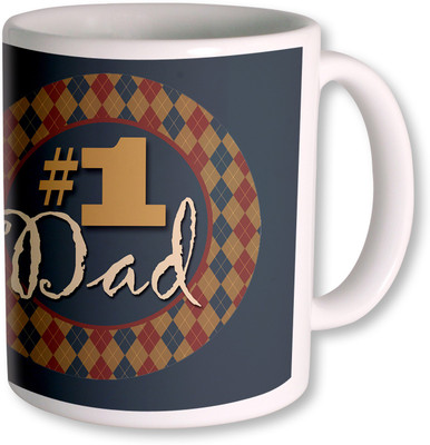 PhotogiftsIndia Happy Fathers Day 137 Ceramic Mug(350 ml), White
