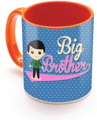 SKY TRENDS Big Brother With Floral Heart Stylish Gifts For Birthday And Anniversary Inner Color Orange Ceramic Mug(320 ml), Multicolor
SKY TRENDS Big Brother With Floral Heart Stylish Gifts For Birthday And Anniversary Inner Color Orange Ceramic Mug(320 ml), Multicolor