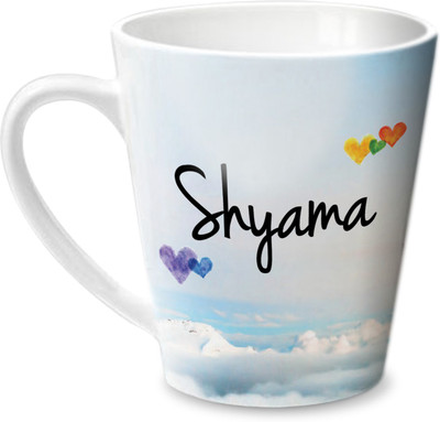 Hot Muggs Simply Love You Shyama Conical Ceramic Mug(350 ml)