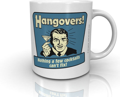 Bcreative Hangovers! Nothing A Few Cocktails Can't Fix! (Officially Licensed) Ceramic Mug(250 ml)
Bcreative Hangovers! Nothing A Few Cocktails Can't Fix! (Officially Licensed) Ceramic Mug(250 ml)