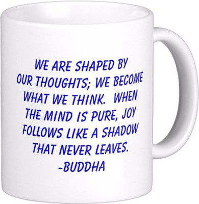 Exoctic Silver Best Quoted Coffee 00123 Ceramic Mug(300 ml), Multicolor