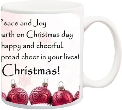 ME&YOU Gift For family/Relative/friend;Love peace and Joy come down on earth on Christmas day,printed Ceramic Mug(325 ml), Multicolor
ME&YOU Gift For family/Relative/friend;Love peace and Joy come down on earth on Christmas day,printed Ceramic Mug(325 ml), Multicolor