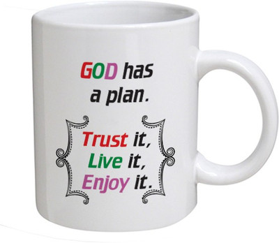Disginer Cases God Has A Plan - MyBestow White Plain Coffee Ceramic Ceramic Mug(320 ml), Multicolor
Disginer Cases God Has A Plan - MyBestow White Plain Coffee Ceramic Ceramic Mug(320 ml), Multicolor