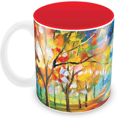 Posterboy The Jungle Ceramic Mug(350 ml), Multicolor