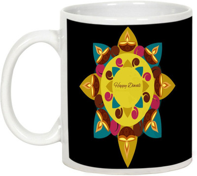 AllUPrints Gifts For Diwali - Happy Deepawali Celebrations Ceramic Mug(325 ml), White
AllUPrints Gifts For Diwali - Happy Deepawali Celebrations Ceramic Mug(325 ml), White