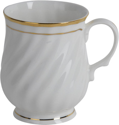 Elanor goldline Bone China Mug(330 ml), Gold;white 
Elanor goldline Bone China Mug(330 ml), Gold;white