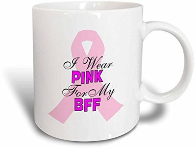 3dRose Pink Ribbon with The Words I Wear Pink for My Bff Ceramic, 15 oz, White Ceramic Mug(60 ml)
3dRose Pink Ribbon with The Words I Wear Pink for My Bff Ceramic, 15 oz, White Ceramic Mug(60 ml)