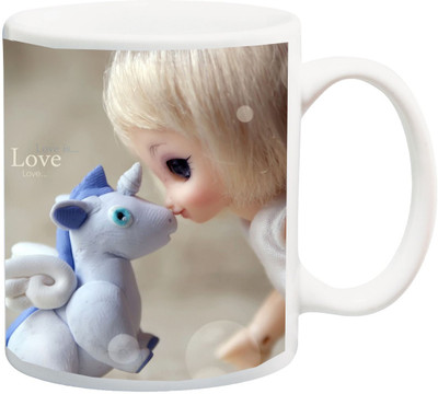 ME&YOU Gift for Valentine's Day/Anniversary/Birthday; Cute Beautiful Doll With Unicorn 3D Print Ceramic Mug(325 ml), Multicolor
ME&YOU Gift for Valentine's Day/Anniversary/Birthday; Cute Beautiful Doll With Unicorn 3D Print Ceramic Mug(325 ml), Multicolor
