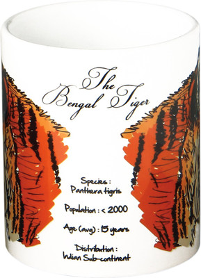 Tantra Tiger Ceramic Mug(325 ml)