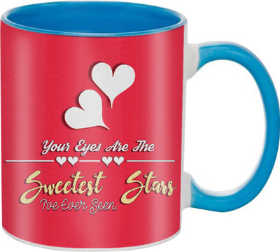 SKY TRENDS Great Romantic Love Best Gifts For Valentine Day For Girlfriend Boyfriend Fiance Wife Husband, Anniversary,Christmas, Design 013 Ceramic Mug(325 ml), Blue
SKY TRENDS Great Romantic Love Best Gifts For Valentine Day For Girlfriend Boyfriend Fiance Wife Husband, Anniversary,Christmas, Design 013 Ceramic Mug(325 ml), Blue