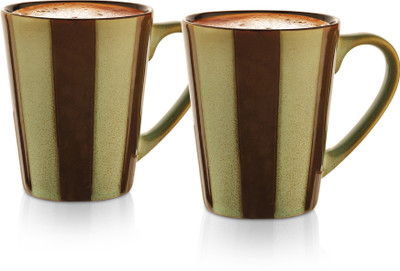 Dorren Crook Love Ceramic Mug(Pack of 2), Grey