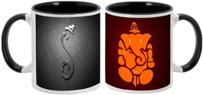 AllUPrints Gifts For Deepawali - Diwali Lord Ganesha Combo Design 2 (2s) Ceramic Mug(325 ml, Pack of 2), Black
AllUPrints Gifts For Deepawali - Diwali Lord Ganesha Combo Design 2 (2s) Ceramic Mug(325 ml, Pack of 2), Black