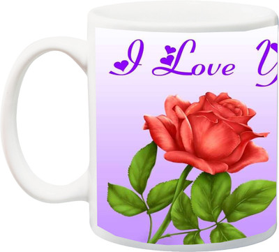 ME&YOU Gift for Husband/Wife/Girlfriend/Boyfriend/Lover;"I Love You Red Rose 3D printed Ceramic Mug(325 ml), Multicolor
ME&YOU Gift for Husband/Wife/Girlfriend/Boyfriend/Lover;"I Love You Red Rose 3D printed Ceramic Mug(325 ml), Multicolor