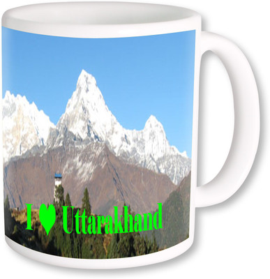 PhotogiftsIndia I Love Utarakhand Ceramic Mug(325 ml)