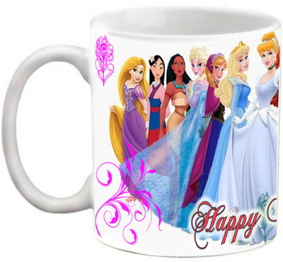 EFW HAPPY BIRTHDAY KIDS GIRLS - ANIMATION PRINCESS AND QUEENS Ceramic Mug(325 ml), White
EFW HAPPY BIRTHDAY KIDS GIRLS - ANIMATION PRINCESS AND QUEENS Ceramic Mug(325 ml), White