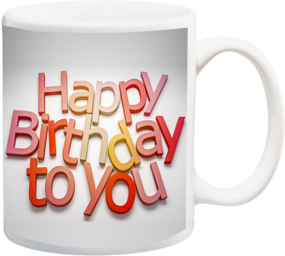 ME&YOU Gift for Father/Mother/Brother/Sister/Uncle/Aunt/Friends;Happy Birthday To You With Funky Font Printed Ceramic Mug(325 ml), Gold
ME&YOU Gift for Father/Mother/Brother/Sister/Uncle/Aunt/Friends;Happy Birthday To You With Funky Font Printed Ceramic Mug(325 ml), Gold