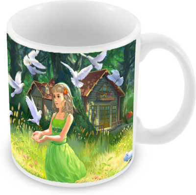 Sleep Nature's SN-MG-1439 Ceramic Mug(350 ml), Multicolor
